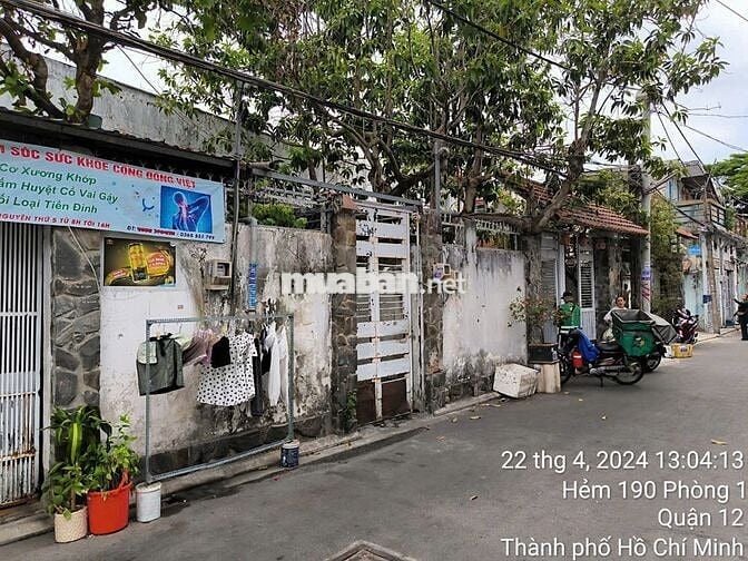 Bán nhà 25m x 16m7, gần QL 22, Trung Mỹ Tây, Quận 12