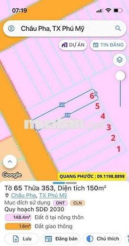 BÁN LÔ ĐẤT NGỘP CHỦ CẮT LỖ TỪ 1TY6 MUA , NAY BÁN 1TY