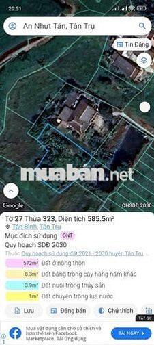 Chính chủ cần bán đất Long An - Tây Ninh