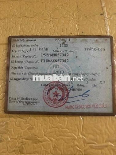 Bán xe Sirius 2010 như hình 3tr8