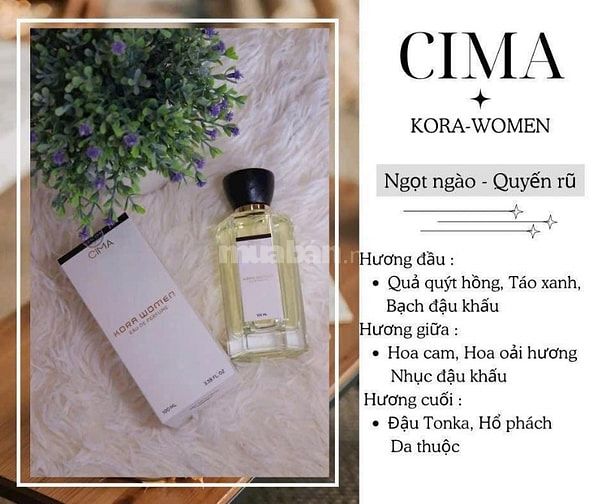 Nước hoa Pháp CIMA-Chính hãng nam-nữ-Unisex