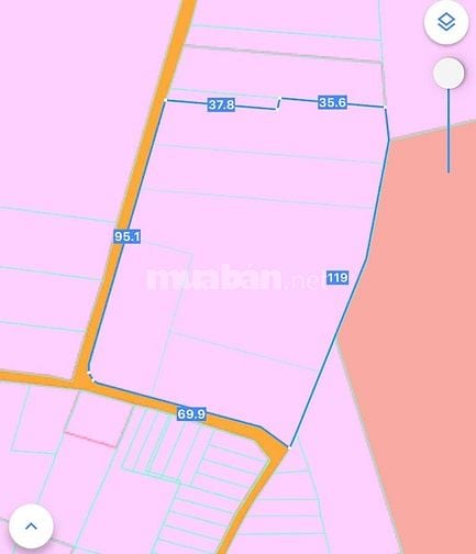 Chỉ 7,5 triệu/m2 đất Full thổ cư.  Bán 8100m2 gần Sân Bay Long Thành.