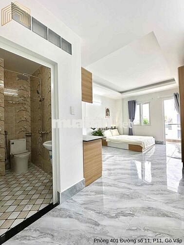 CĂN STUDIO FULL NỘI THẤT CÓ BAN CÔNG SIÊU THOÁNG - AN NINH - MỚI KHAI