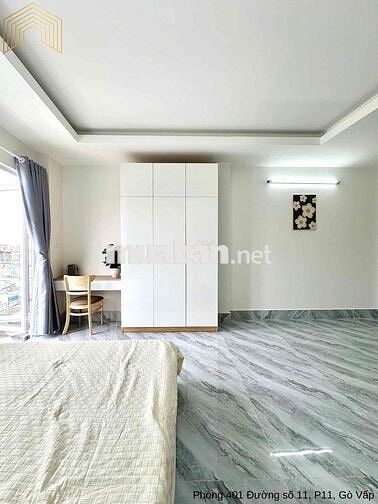 CĂN STUDIO FULL NỘI THẤT CÓ BAN CÔNG SIÊU THOÁNG - AN NINH - MỚI KHAI