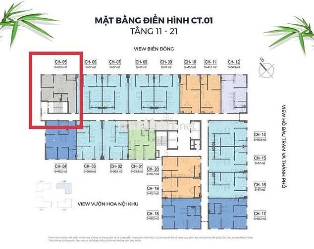 *** Căn Góc 2PN CT1 Đã Có Sổ, View Đẹp, Giá 2ty1X LVCC
