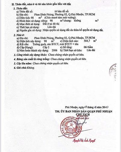 Bán khách sạn 24 phòng Phan Đình Phùng, Quận Phú Nhuận, 98m² giá 55 tỷ