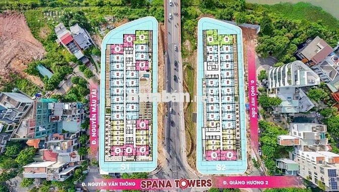 Căn góc 3PN view pháo hoa, trung tâm, biển mỹ khê 2 mặt tiềnSun Spana.