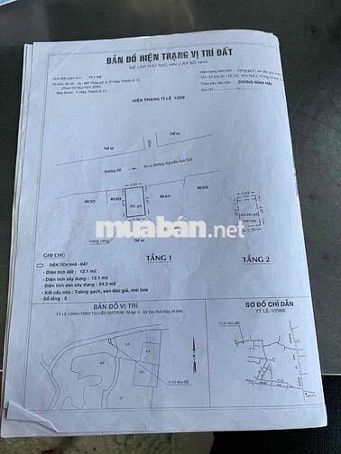 bán nhà mặt tiền hiệp thành 17 q12 gần chợ hiệp thanh