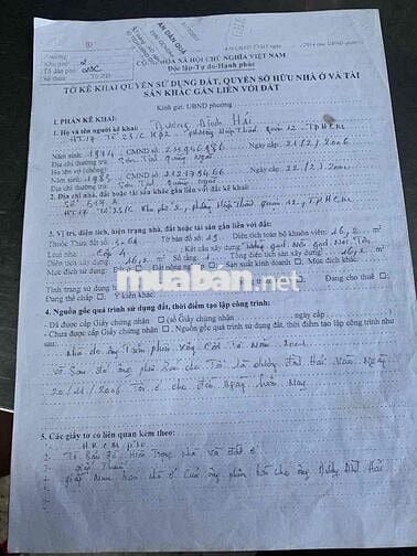 bán nhà mặt tiền hiệp thành 17 q12 gần chợ hiệp thanh