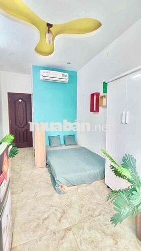 Phòng trọ quận 4, bancol tách bếp, Full nội thất, gần ULAW, NTTU