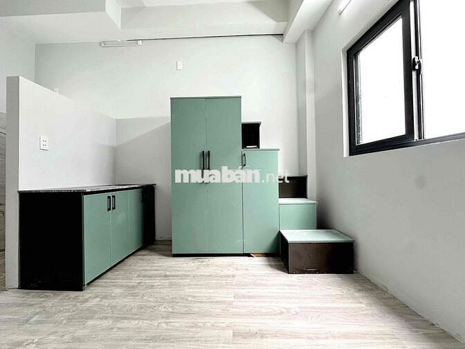 CĂN HỘ STUDIO CỬA SỔ, FULL NỘI THẤT, GIÁ TỐT, GẦN ĐH KINH TẾ B (450M)