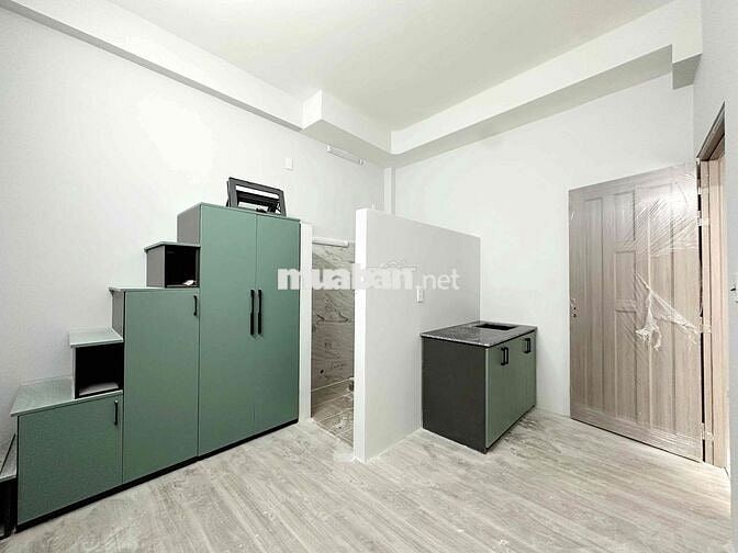 CĂN HỘ STUDIO CỬA SỔ, FULL NỘI THẤT, GIÁ TỐT, GẦN ĐH KINH TẾ B (450M)