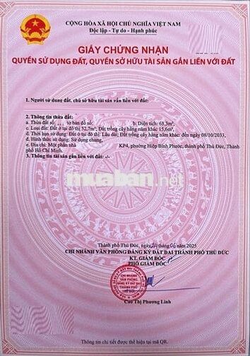 Bán đất đẹp Lô góc 2 mặt đường, đường rộng rãi 6,5m, thổ cư 68.3m2