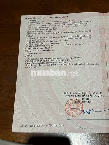 BÁN NHÀ MẶT TIỀN TRẦN VĂN ĐANG, P9, QUẬN 3, TP HCM