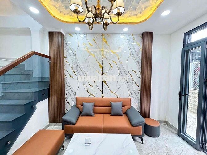Nhà mới hoàn thiện 1 lầu Full nội thất - đường Trần Văn Khánh Q7