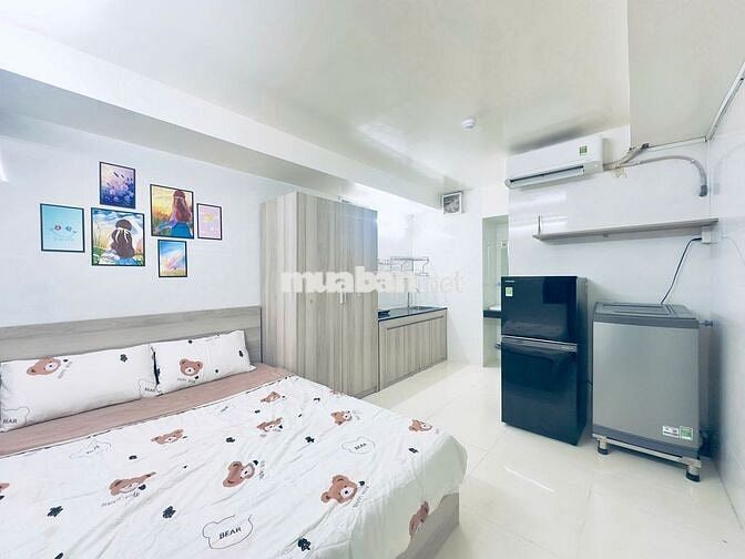 CHDV 1 PN + 1 WC + MÁY GIẶT RIÊNG + FULL NỘI THẤT