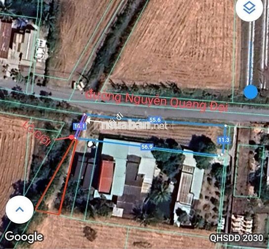 Đất mặt tiền 154m2 đường Nguyễn Quang Đại