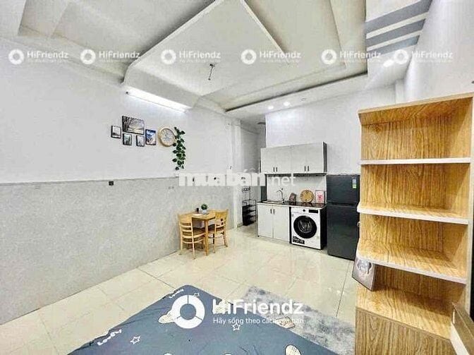 CĂN HỘ STUDIO FULL NỘI THẤT - MÁY GIẶT RIÊNG - FREE XE