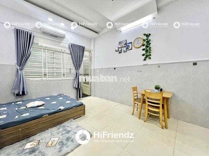 CĂN HỘ STUDIO FULL NỘI THẤT - MÁY GIẶT RIÊNG - FREE XE