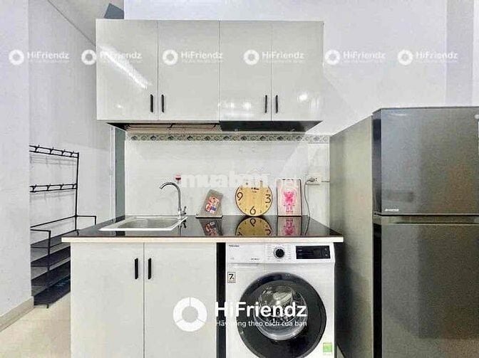 CĂN HỘ STUDIO FULL NỘI THẤT - MÁY GIẶT RIÊNG - FREE XE
