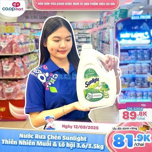 Cần Bổ Sung N.Viên Bán Hàng, tạp vụ, làm việc tại quầy hàng Siêu Thị