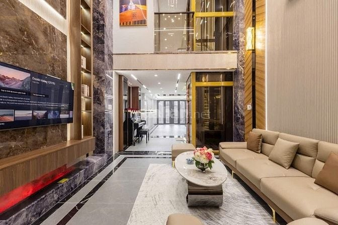 NÉT CĂNG! Siêu phẩm 5 Lầu tuyệt đẹp THANG MÁY hẻm 7m Nguyễn Văn Khối 