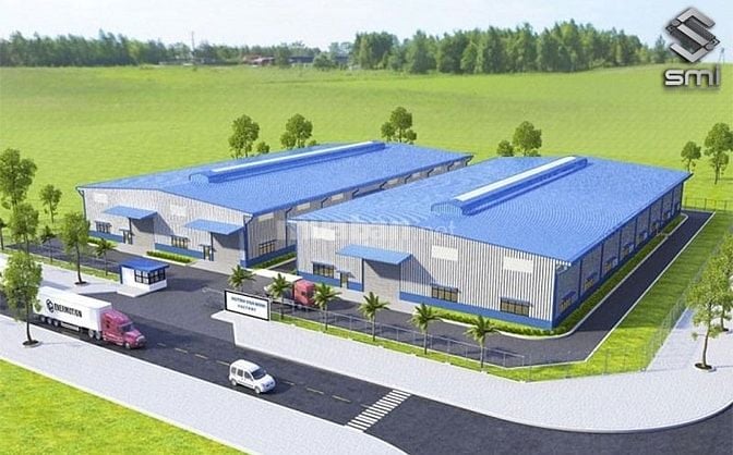 Cho thuê kho xưởng mới, đất: 5.000m2, XD: 3.000m2 KCN Đức Hòa, Long An