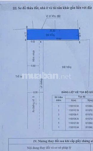 Bán đất hẻm nhựa 8m , p Bình Trưng Đông , Tp Thủ Đức 