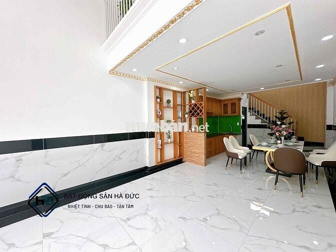 Nhà trệt lửng 2 lầu 4x12 hẻm nhựa 8m có vỉa hè