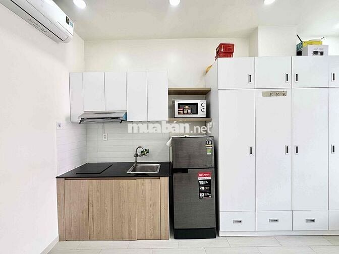 Căn Hộ Stu Ban Công 40m2 FullNT Cao Cấp Có Thang Máy, Giặt Sấy