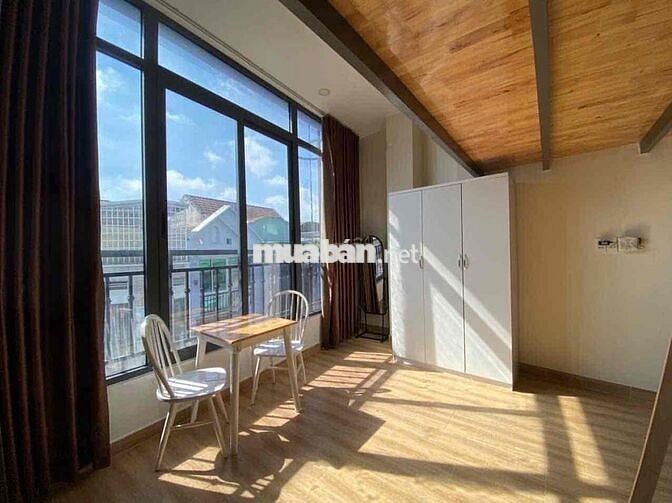 duplex cửa sổ lớn siêu thoáng máy giặt riêng full nội thất