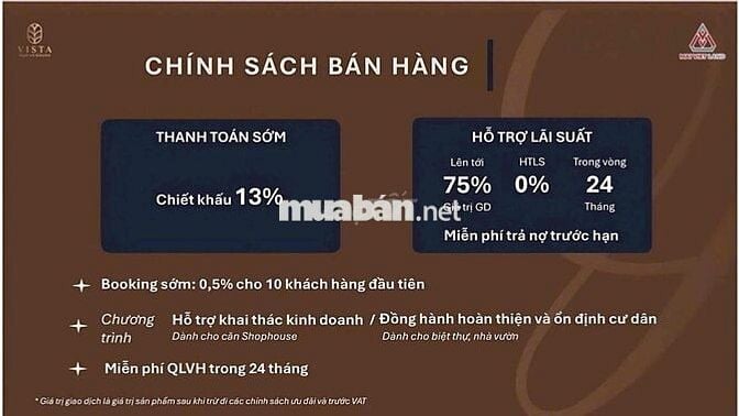 Nhà vườn liền kề mặt phố An Thượng 4 KDT Vista Nam An Khánh