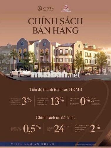 Nhà vườn liền kề mặt phố An Thượng 4 KDT Vista Nam An Khánh