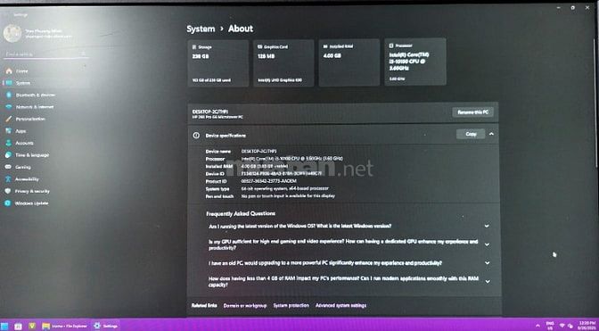 Bán nguyên bộ máy tính để bàn HP