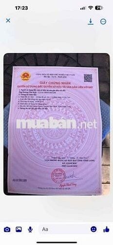 Sổ 2 - 1500m 100thổ cư -20met mặt Tiền Đường Sổ 1 - 1000m 300thổ c
