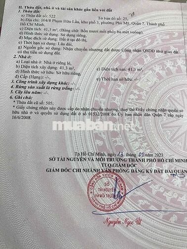 nhà bán chính chủ nhà cấp bốn mới sửa đẹp đất sử dụng 41.3m