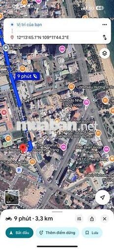 Lô đất 2 mặt tiền đẹp đường oto rộng khu phố tây Tuệ Tĩnh Nha Trang