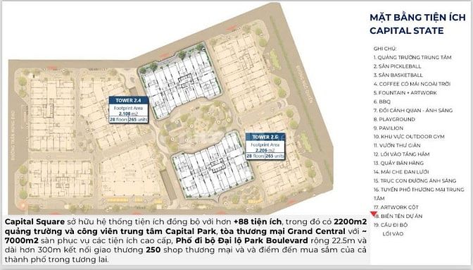 HIẾM có dự án The Capital Square VIEW SÔNG vị thế KIM CƯƠNG đắc địa..