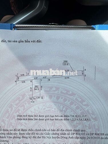 HẢI BỐI -ĐÔNG ANH - LÔ NHỎ VỪA TIỀN - Ô TÔ VÀO ĐẤT - TP THÔNG MINH.