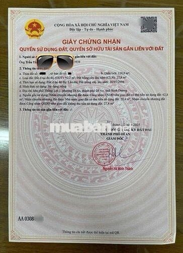 Đất mặt tiền tiện ích gần trường chợ 120m2 p Dĩ An, tp Dĩ An