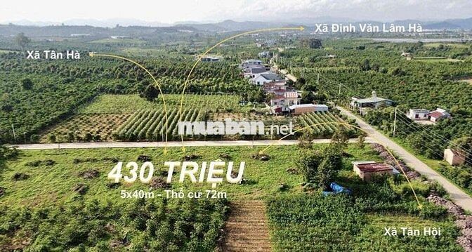 Còn 1 lô tại Đinh Văn - Lâm Hà chỉ 430 triệu