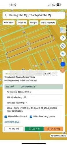 BÁN ĐẤT TRUNG TÂM PHƯỜNG PHÚ MỸ, BRVT