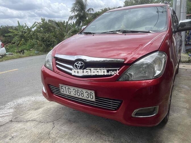 Toyota Innova 2008 V - Màu đỏ- chính chủ