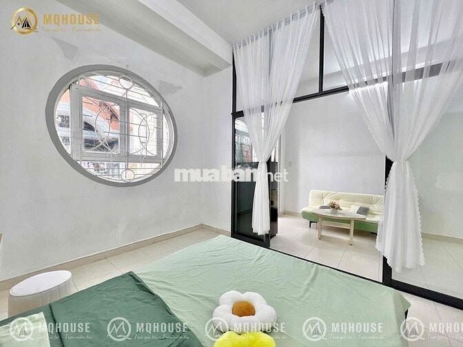 CHDV full nội thất 1pn ban công, cửa sổ mới 100% ngay lăng cha cả