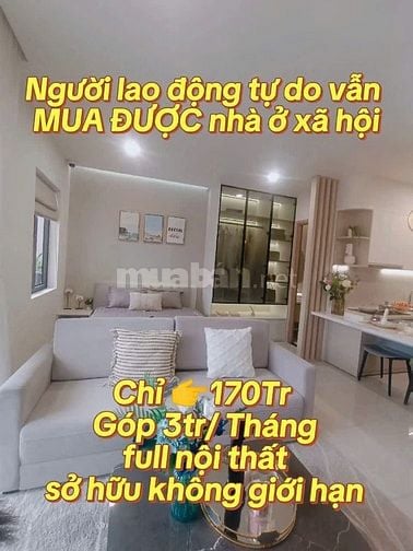 Căn hộ Studio Nhà Ở Xã Hội từ 770 triệu - khu vực Bình Dương