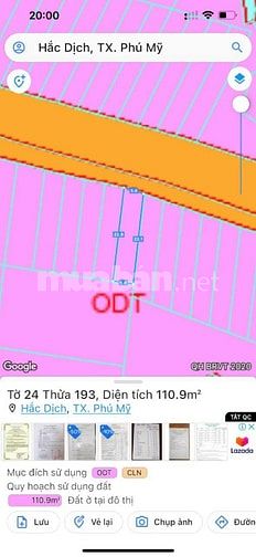Cần Bán Gấp Lô Đất Siêu Rẻ 5 X 24 TC 60 Phường Hắc Dịch - Phú Mỹ.