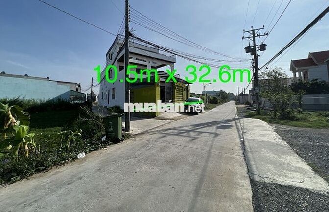 Bán nhà đẹp 2 tầng ngang 10,5m, 2MT đường Liên Ấp 2-3, Mỹ Yên, Bến Lức