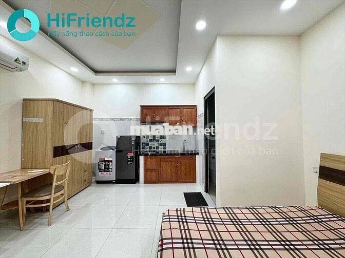 Căn Hộ Studio Máy Giặt Riêng Thang Máy Full Nội Thất Ngay Cầu Vượt 3/2