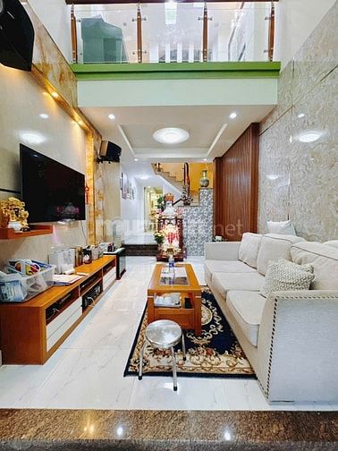NHÀ 4 TẦNG- 46m2 KHU DÂN CU- HẺM 4m