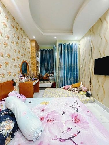 NHÀ 4 TẦNG- 46m2 KHU DÂN CU- HẺM 4m